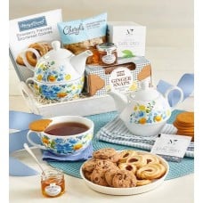 Teatime For One with Teapot Gift Basket
