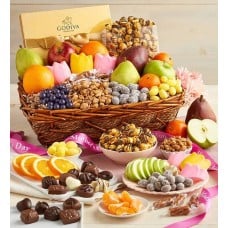 Mothers Day Godiva, Fruit, & Sweets Basket - Deluxe
