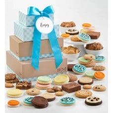 Classic Bakery Gift Tower With Message Tag - Enjoy
