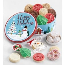 Whimsical Snowman Gift Tin - Treats Assortment