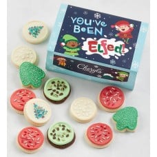 You've Been Elfed Buttercream-Frosted Sugar Cookie Gift Box