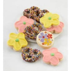Buttercream-Frosted Spring Cookies & Pretzels