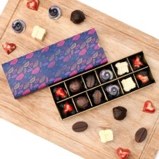 Premium Chocolate Praline Collection - 12 Pcs Box