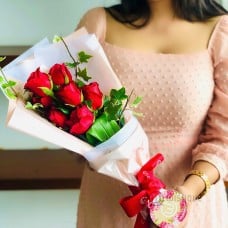 Seven Red Rose Bouquet