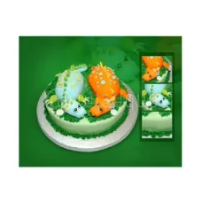 Dino Twins Birthday Cake