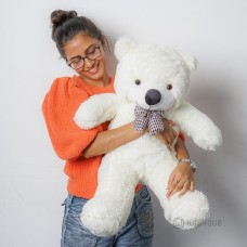 Plush Teddy Bear - White (2.6 feet)