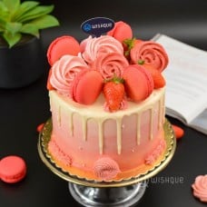 Caribbean Sunset White Chocolate Drip Cake