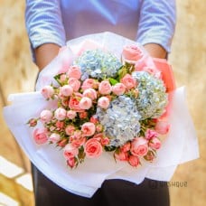 Pink Sky Hydrangea Bouquet