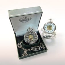 Personalised Mullingar Pewter Mechanical Pocket Watch Book of Kells