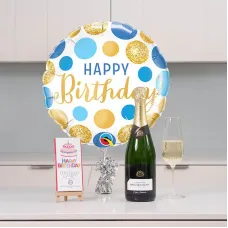 Happy Birthday to Him Balloon & Bubbles Gift Hamper