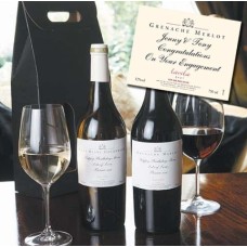 Personalised Red & White Fine Wine Gift Box