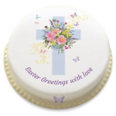 Watercolour Cross Cake (Letterbox gift cake(serves 2-4))