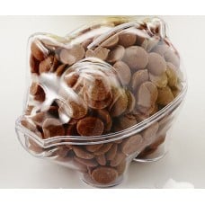 Milk Chocolate Button Piggy Bank