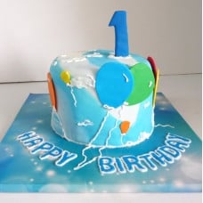 Birthday Balloons Cake (Six inch)