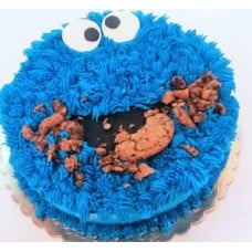 Cookie Monster Cake (Ten inch)