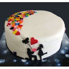 Bouquet Of Love Cake (Ten inch)