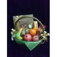 Various Chocolates with seasonal Fruits