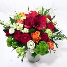 Festive Day - Hippeastrum, Roses, Chrysantemums, Carnations, Lisianthus (Classic)