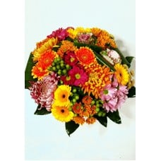 Colourful Autumn- multicoloured gerberas and chrysantemums (Premium)