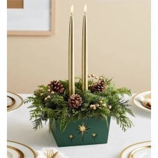 Believe Centerpiece Fresh Evergreens (Believe Centerpiece)