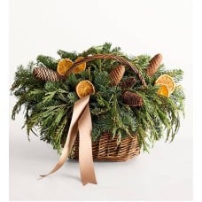 HGTV Fresh Evergreen Basket