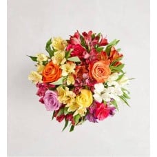 Assorted Roses & Peruvian Lily Bouquet for Mom (Bouquet Only)