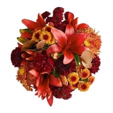 Fields of Burgundy Bouquet (Bouquet Only)