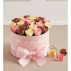 Fleur De Chocolate Perfectly Pink Belgian Chocolate Roses (Classic)