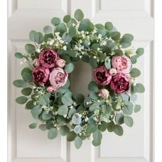 Blooming Peonies Wreath 24"