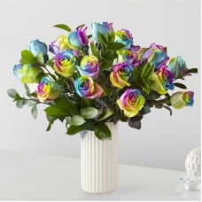 Rainbow Rose Bouquet (12 Roses)