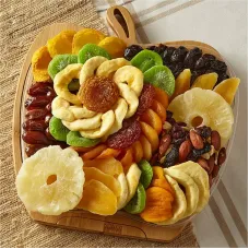 Apple Bamboo Fruit Bowl with Dried Fruit