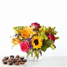 Best Day Bouquet and Chocolate Bundle