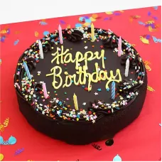 David's Cookies-Chocolate Fudge Birthday Cake
