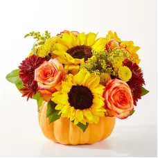 Golden Gourd Pumpkin Bouquet