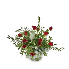Bouquet with 12 red roses