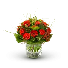 Stylish red bouquet