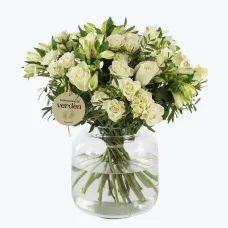 Classic Newborn Prince Bouquet w babybirth tag 242677