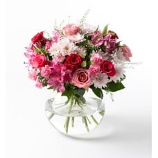 Bouquet of roses pink and red (None selected)
