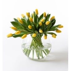 Yellow tulip bouquet large