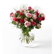 Rose bouquet in red and pink large