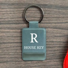Stylish Personalised Grey Key Ring