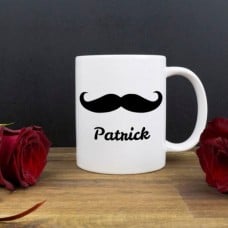 Personalised Ceramic Mug - Moustache For Him