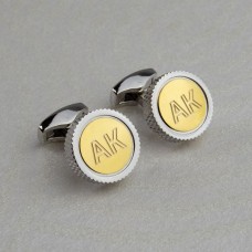 Treaded Engraved Cufflinks