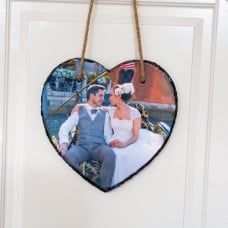 Hanging Heart Photo Slate