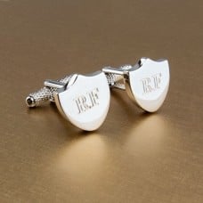 Shield Engraved Cufflinks