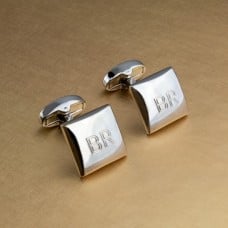 Silver Engraved Cufflinks