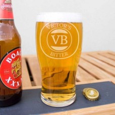 Personalised Bitter Pint Glass