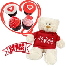 Love You Teddy & Cupcakes