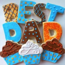 'Best Dad' Decorated Cookies