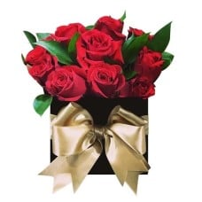 Gorgeous Red Roses In A Gift Box
